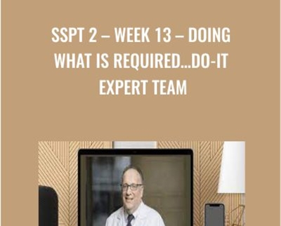 SSPT 2-WEEK 13 – Doing What is Required…Do-It Expert Team