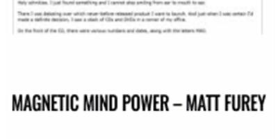 Matt Furey – Magnetic Mind Power
